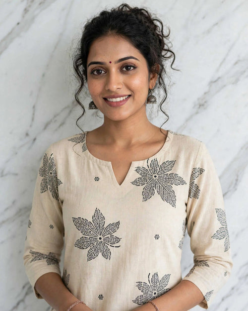 Ivory Floral Printed Co-ord Set