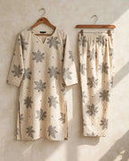 Ivory Floral Printed Co-ord Set