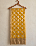 Soft Marigold Yellow Semi Silk Saree